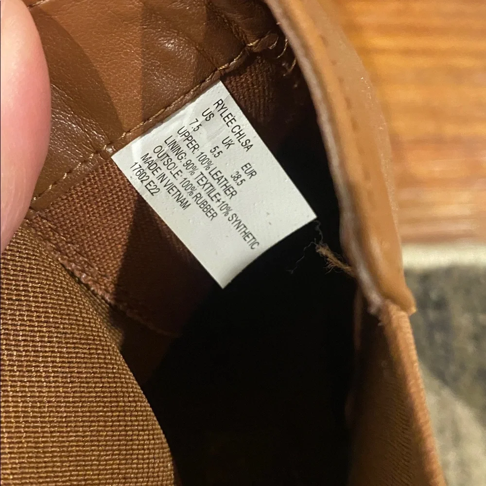Ralph Lauren NEW rylee water resistant leather‎ sneaker Chelsea Boots size 7.5